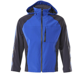 Hard Shell Jacke, Stretch, wasserdicht  / Gr. XL, Kornblau/Schwarzblau Produktbild