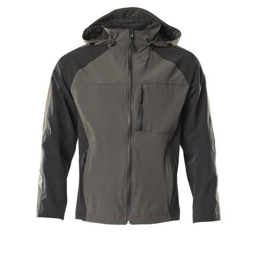 Hard Shell Jacke, Stretch, wasserdicht  / Gr. 4XL, Dunkelanthrazit/Schwarz Produktbild