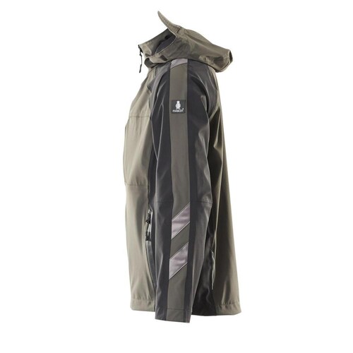 Hard Shell Jacke, Stretch, wasserdicht  / Gr. 4XL, Dunkelanthrazit/Schwarz Produktbild Additional View 1 L