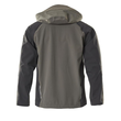 Hard Shell Jacke, Stretch, wasserdicht  / Gr. 4XL, Dunkelanthrazit/Schwarz Produktbild Additional View 2 S