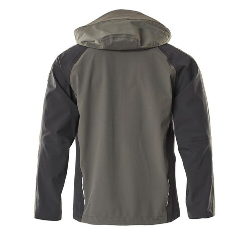 Hard Shell Jacke, Stretch, wasserdicht  / Gr. 4XL, Dunkelanthrazit/Schwarz Produktbild Additional View 2 L