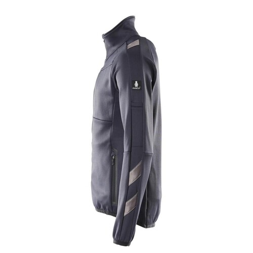 Fleecepullover mit Reißverschluss  Microfleecejacke / Gr. L, Schwarzblau Produktbild Additional View 1 L