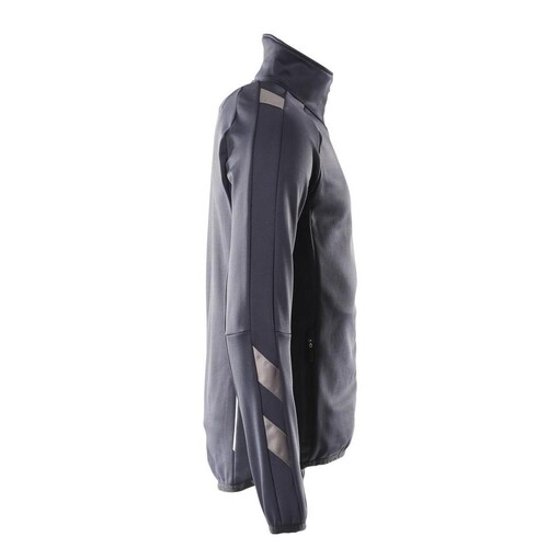 Fleecepullover mit Reißverschluss  Microfleecejacke / Gr. L, Schwarzblau Produktbild Additional View 3 L