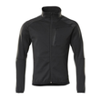 Fleecepullover mit Reißverschluss  Microfleecejacke / Gr. 4XL, Schwarz Produktbild