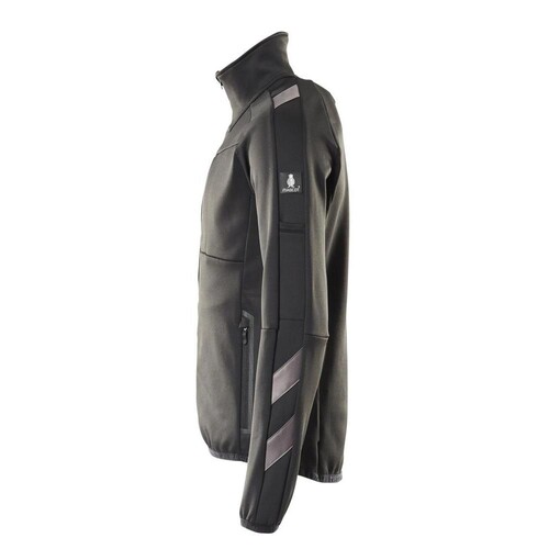 Fleecepullover mit Reißverschluss  Microfleecejacke / Gr. L, Schwarz Produktbild Additional View 1 L