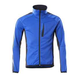 Fleecepullover mit Reißverschluss  Microfleecejacke / Gr. M,  Kornblau/Schwarzblau Produktbild