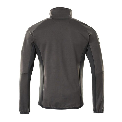 Fleecepullover mit Reißverschluss  Microfleecejacke / Gr. XS,  Dunkelanthrazit/Schwarz Produktbild Additional View 2 L