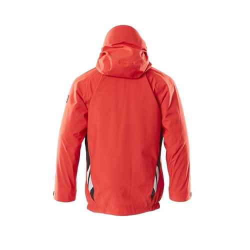 Hard Shell Jacke,Kinder,geringes  Gewicht Hard shell Jacke für Kinder /  Gr. 152, Verkehrsrot/Schwarz Produktbild Additional View 2 L