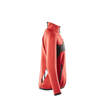 Fleecepullover für Kinder, kurzer  Zipper / Gr. 152, Verkehrsrot/Schwarz Produktbild Additional View 3 S