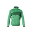 Fleecepullover für Kinder, kurzer  Zipper / Gr. 128, Grasgrün/Grün Produktbild