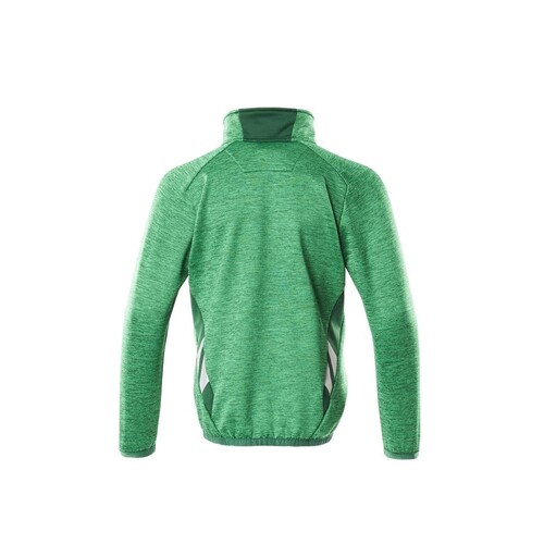 Fleecepullover für Kinder, kurzer  Zipper / Gr. 128, Grasgrün/Grün Produktbild Additional View 2 L