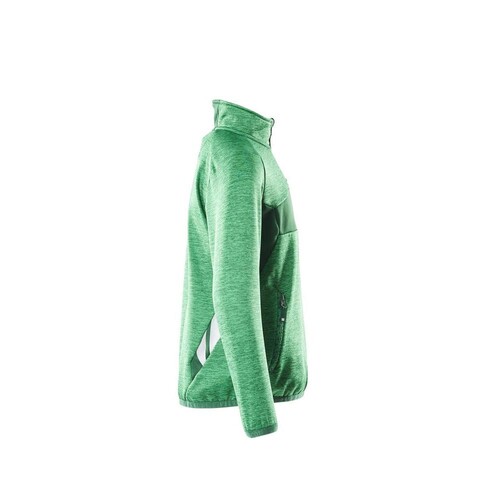 Fleecepullover für Kinder, kurzer  Zipper / Gr. 128, Grasgrün/Grün Produktbild Additional View 3 L