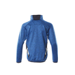 Fleecepullover für Kinder, kurzer  Zipper / Gr. 116, Azurblau/Schwarzblau Produktbild Additional View 2 S