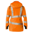 Hard Shell Jacke, Damen, leichtem  Futter / Gr. XS, Hi-vis  Orange/Schwarzblau Produktbild Additional View 1 S
