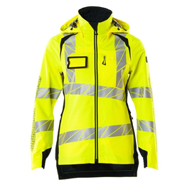 Hard Shell Jacke, Damen, leichtem  Futter / Gr. 4XL, Hi-vis  Gelb/Schwarzblau Produktbild