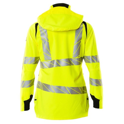 Hard Shell Jacke, Damen, leichtem  Futter / Gr. M, Hi-vis Gelb/Schwarz Produktbild Additional View 1 L