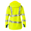 Hard Shell Jacke, Damen, leichtem  Futter / Gr. 4XL, Hi-vis  Gelb/Dunkelpetroleum Produktbild Additional View 1 S