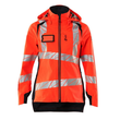Hard Shell Jacke, Damen, leichtem  Futter / Gr. 4XL, Hi-vis  Rot/Schwarzblau Produktbild