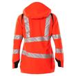 Hard Shell Jacke, Damen, leichtem  Futter / Gr. M, Hi-vis Rot/Schwarzblau Produktbild Additional View 1 S