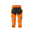 Dreiviertel-Hose, Hängetaschen, Stretch  / Gr. C58, Hi-vis Orange/Schwarzblau Produktbild Additional View 1 S
