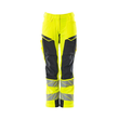 Hose, Damen,DIAMOND,  Knietaschen,Stretch / Gr. 82C40, Hi-vis  Gelb/Schwarzblau Produktbild