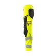 Hose, Damen,DIAMOND,  Knietaschen,Stretch / Gr. 76C38, Hi-vis  Gelb/Schwarz Produktbild Additional View 1 S