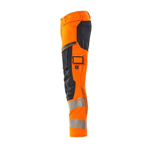 Hose mt Knietaschen, ULTIMATE STRETCH /  Gr. 82C54, Hi-vis Orange/Schwarzblau Produktbild Additional View 1 L
