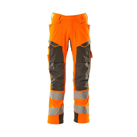 Hose mt Knietaschen, ULTIMATE STRETCH /  Gr. 90C60, Hi-vis  Orange/Dunkelanthrazit Produktbild
