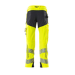 Hose mt Knietaschen, ULTIMATE STRETCH /  Gr. 90C54, Hi-vis Gelb/Schwarzblau Produktbild Additional View 2 S