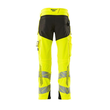 Hose mt Knietaschen, ULTIMATE STRETCH /  Gr. 82C56, Hi-vis Gelb/Schwarz Produktbild Additional View 2 S