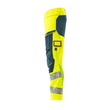 Hose mt Knietaschen, ULTIMATE STRETCH /  Gr. 82C49, Hi-vis Gelb/Dunkelpetroleum Produktbild Additional View 1 S