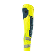 Hose mt Knietaschen, ULTIMATE STRETCH /  Gr. 82C49, Hi-vis Gelb/Dunkelpetroleum Produktbild Additional View 3 S