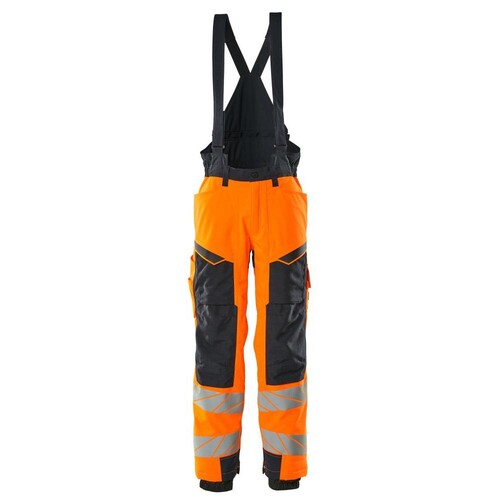Winterhose mit Knietaschen, CLI / Gr.  3XL, Hi-vis Orange/Schwarzblau Produktbild