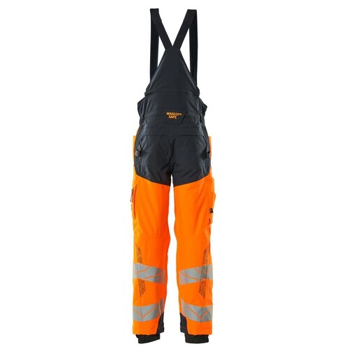 Winterhose mit Knietaschen, CLI / Gr.  3XL, Hi-vis Orange/Schwarzblau Produktbild Additional View 2 L