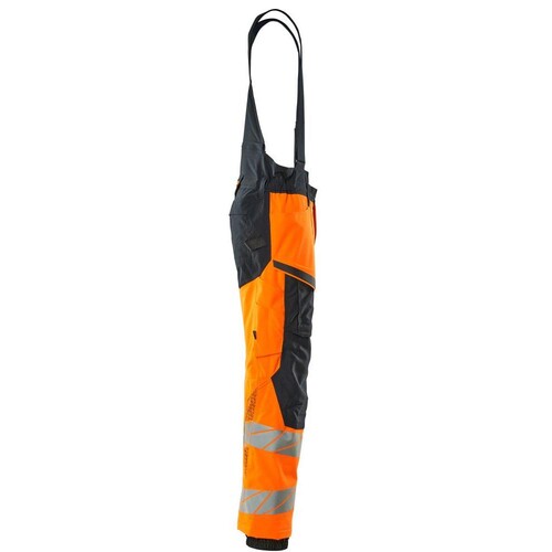 Winterhose mit Knietaschen, CLI / Gr.  3XL, Hi-vis Orange/Schwarzblau Produktbild Additional View 3 L
