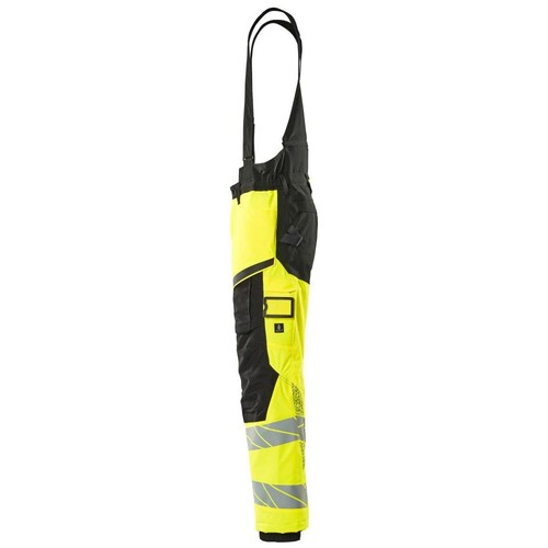 Winterhose mit Knietaschen, CLI / Gr.  M, Hi-vis Gelb/Schwarz Produktbild Additional View 1 L