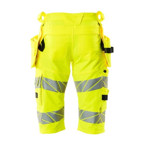 Shorts mit Hängetaschen,ULTIMATE  STRETCH / Gr. C44, Hi-vis Gelb Produktbild Additional View 2 L
