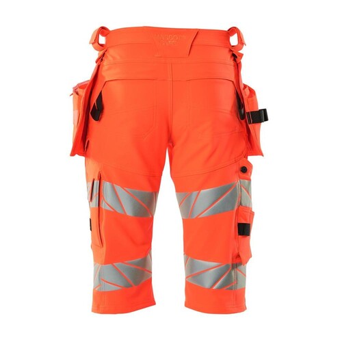 Shorts mit Hängetaschen,ULTIMATE  STRETCH / Gr. C44, Hi-vis Rot Produktbild Additional View 2 L