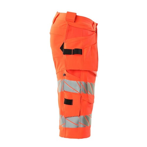 Shorts mit Hängetaschen,ULTIMATE  STRETCH / Gr. C44, Hi-vis Rot Produktbild Additional View 3 L