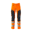 Hose mit Knietaschen, ULTIMATE STRETCH  / Gr. 76C50, Hi-vis Orange/Schwarzblau Produktbild