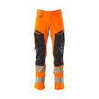 Hose mit Knietaschen, ULTIMATE STRETCH  / Gr. 90C48, Hi-vis Orange/Schwarzblau Produktbild