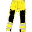 Hose mit Knietaschen, ULTIMATE STRETCH  / Gr. 82C64, Hi-vis Gelb/Schwarz Produktbild