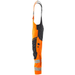 Latzhose, Knietaschen, Stretch-Einsätze  / Gr. 82C56, Hi-vis Orange/Schwarzblau Produktbild Additional View 1 S