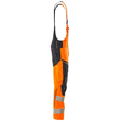 Latzhose, Knietaschen, Stretch-Einsätze  / Gr. 82C56, Hi-vis Orange/Schwarzblau Produktbild Additional View 3 S