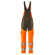 Latzhose, Knietaschen, Stretch-Einsätze  / Gr. 82C66, Hi-vis  Orange/Dunkelanthrazit Produktbild Additional View 2 S