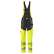 Latzhose, Knietaschen, Stretch-Einsätze  / Gr. 82C56, Hi-vis Gelb/Schwarzblau Produktbild Additional View 2 S