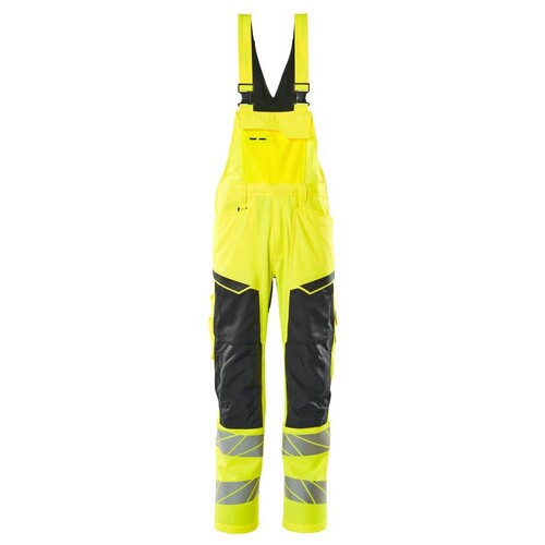 Latzhose, Knietaschen, Stretch-Einsätze  / Gr. 90C56, Hi-vis Gelb/Schwarz Produktbild