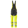 Latzhose, Knietaschen, Stretch-Einsätze  / Gr. 90C56, Hi-vis Gelb/Schwarz Produktbild Additional View 2 S