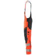 Latzhose, Knietaschen, Stretch-Einsätze  / Gr. 82C56, Hi-vis Rot/Schwarzblau Produktbild Additional View 1 S