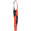 Latzhose, Knietaschen, Stretch-Einsätze  / Gr. 82C56, Hi-vis Rot/Schwarzblau Produktbild Additional View 3 S